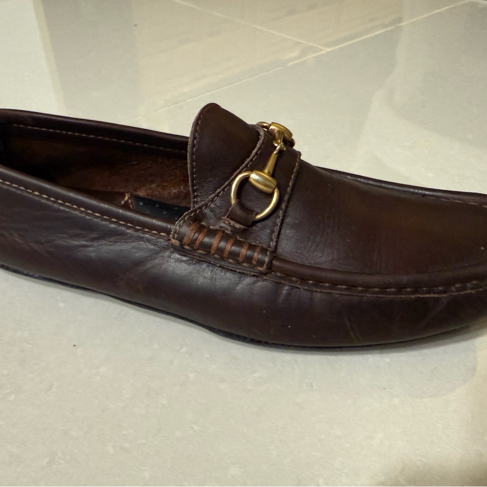 Gucci Deep Brown Leather Loafers